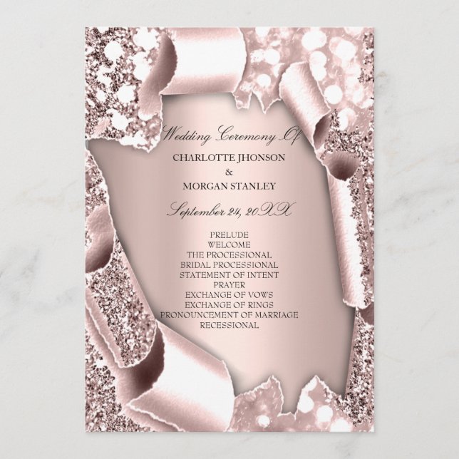 Royal Rose Blush Rahmen 3D Programm Formal (Vorderseite)