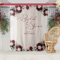 Royal Rose Burgund Blumengestein Brautparty Hinter