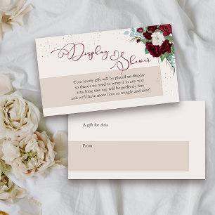 Royal Rose Display-Dusch-Geschenk-Tag ohne Umschla Begleitkarte