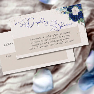 Royal Rose Display Shower No Wrap Poem GiftTag Begleitkarte