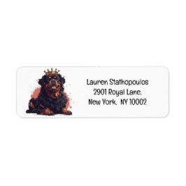 Royal Rottweiler Dog Queen Crown