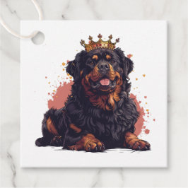 Royal Rottweiler Dog Queen Crown Geschenkanhänger