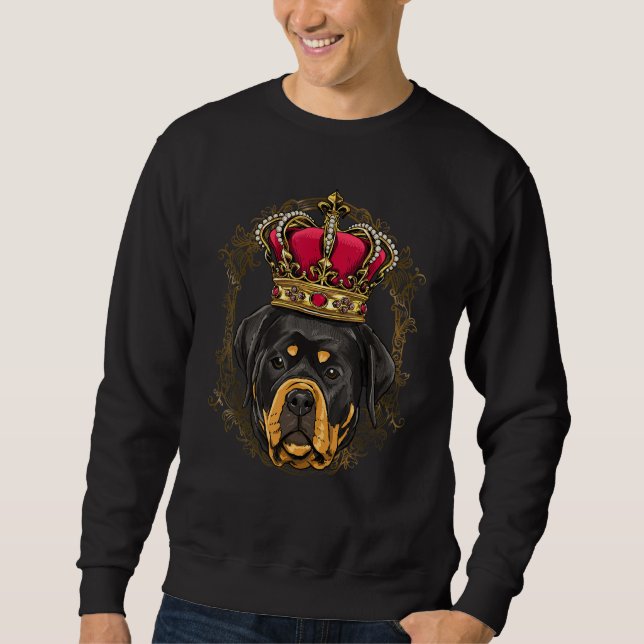 Royal Rottweiler King Queen Princess Rottie Pet Do Sweatshirt (Vorderseite)