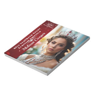 Royal Ruby Shimmer Pageant Autograph Pad Notizblock