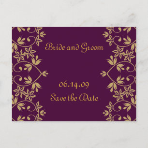 Royal Save the Date Postkarten. Ankündigungspostkarte