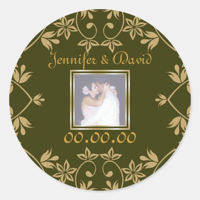 Royal Save the Date Stickers (Vorderseite)