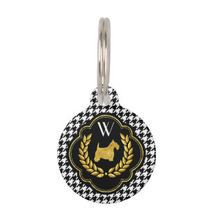 Royal Scottie Hahnentrittmuster Monogram Tiermarke