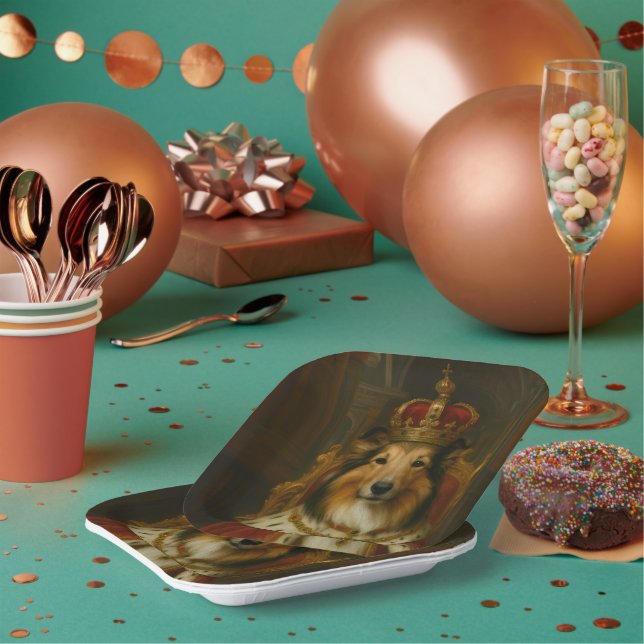 Royal Sheltie Pappteller (Multi)