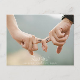 Royal Skull Danke Wedding Postkarte