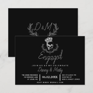 Royal Skull Engagement Party Einladung