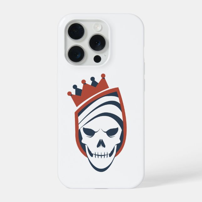 Royal Skull Shield iPhone 15 Pro Hülle (Rückseite)