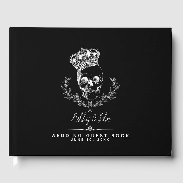 Royal Skull Wedding Gästebuch (Vorderseite)