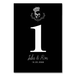 Royal Skull Wedding Tischnummer
