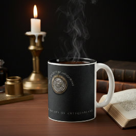 Royal Society Antiquarians | Black Obsidian Zweifarbige Tasse