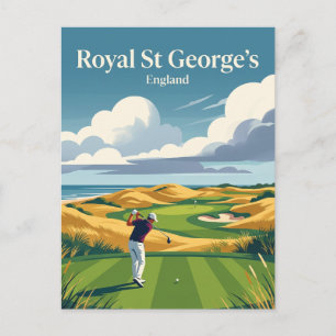 Royal St George's Golf Club England Postkarte