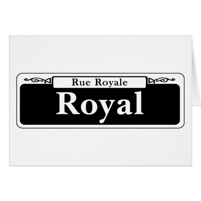 Royal St., New Orleans Street Sign (Vorderseite (Horizontal))