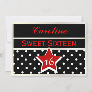 Royal Star 16 . Geburtstag Einladung individuell