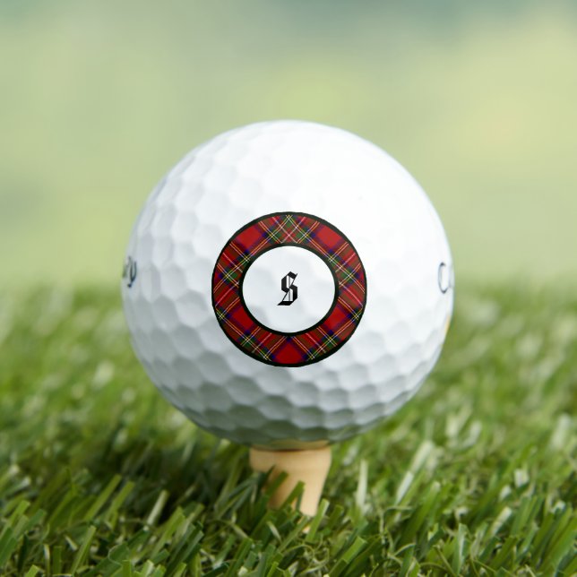 Royal Stewart Clan Kariert Golf Balls Golfball (Insitu T-Shirt)