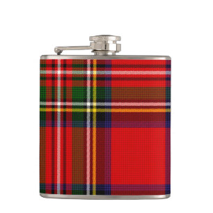 Royal Stewart Clan Tartan Kariert Flachmann
