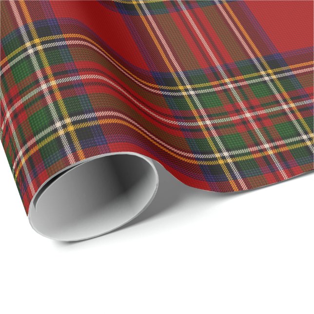 Royal Stewart Clan Tartan Kariert Geschenkpapier (Rolleneckpunkt)