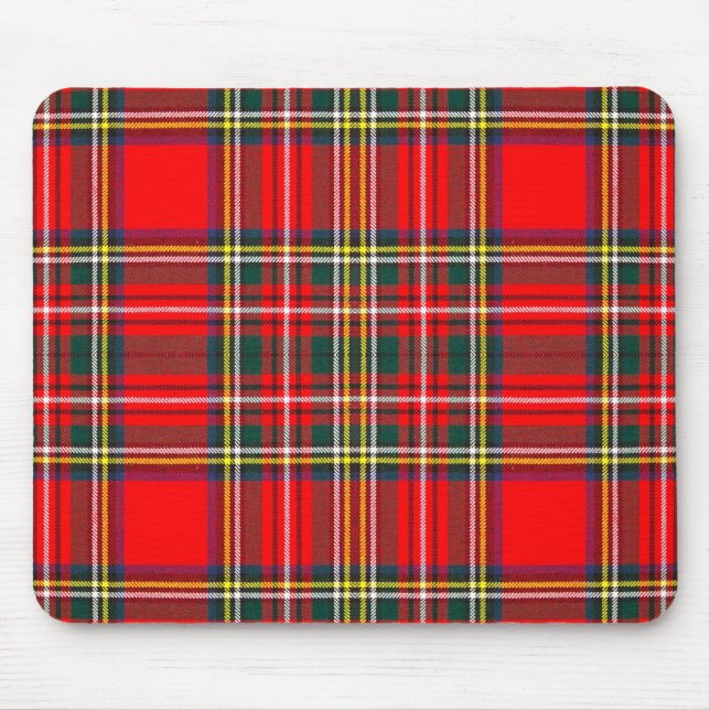 Royal Stewart Clan Tartan Kariert Mousepad (Vorne)