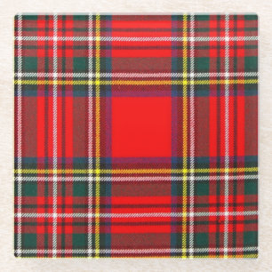 Royal Stewart Clan Tartan Karo Glasuntersetzer