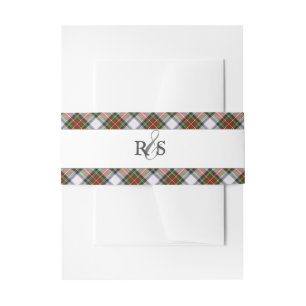 Royal Stewart Dress Clan Tartan Scottish Kariert Einladungsbanderole
