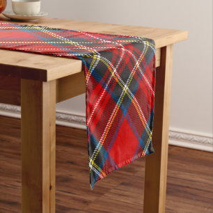Royal Stewart Modern Raute Tartan Kariert  Kurzer Tischläufer