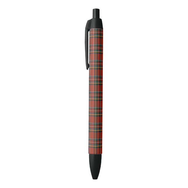 Royal Stewart Red, Blue und Green Tartan Kugelschreiber (Oberseite (Vertikal))