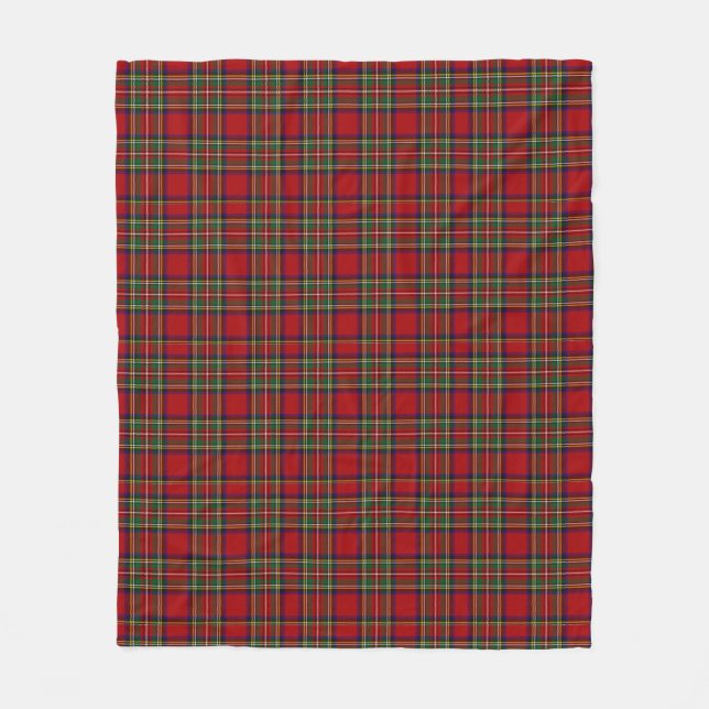Royal Stewart Red Tartan Kariert Fleecedecke (Vorderseite)