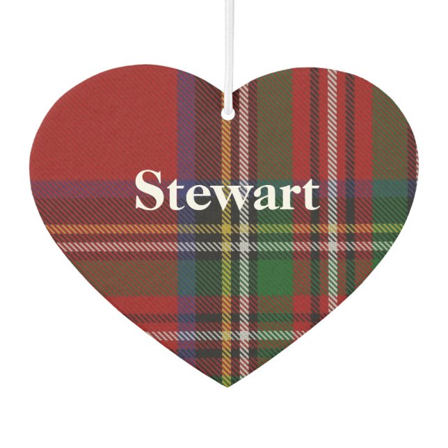 Royal Stewart Tartan Kariert Air Freshener Autolufterfrischer (Vorderseite)