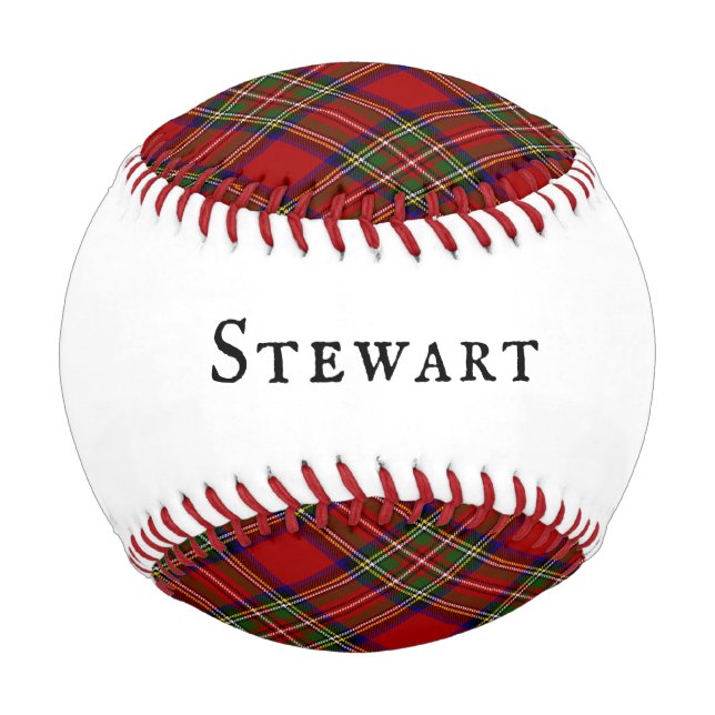 Royal Stewart Tartan Kariert Clan Scottish Pattern Baseball (Rückseite)