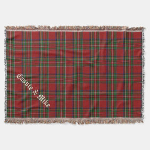 Royal Stewart Tartan Kariert Custom Throw Blanket Decke