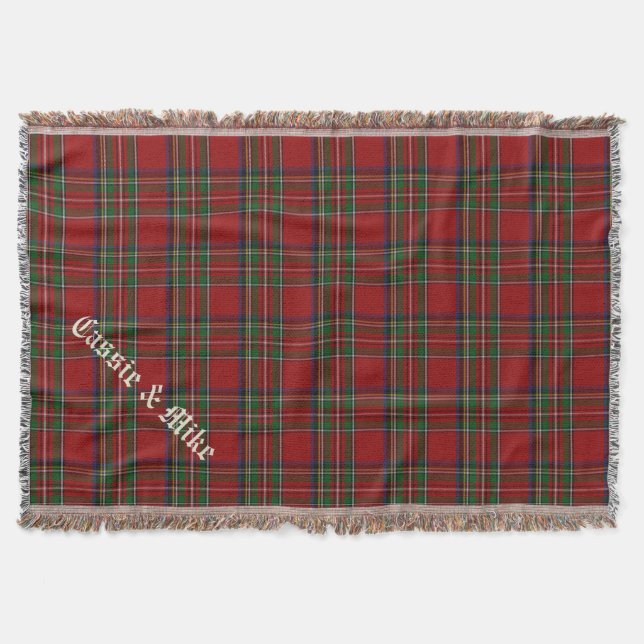 Royal Stewart Tartan Kariert Custom Throw Blanket Decke (Vorderseite)