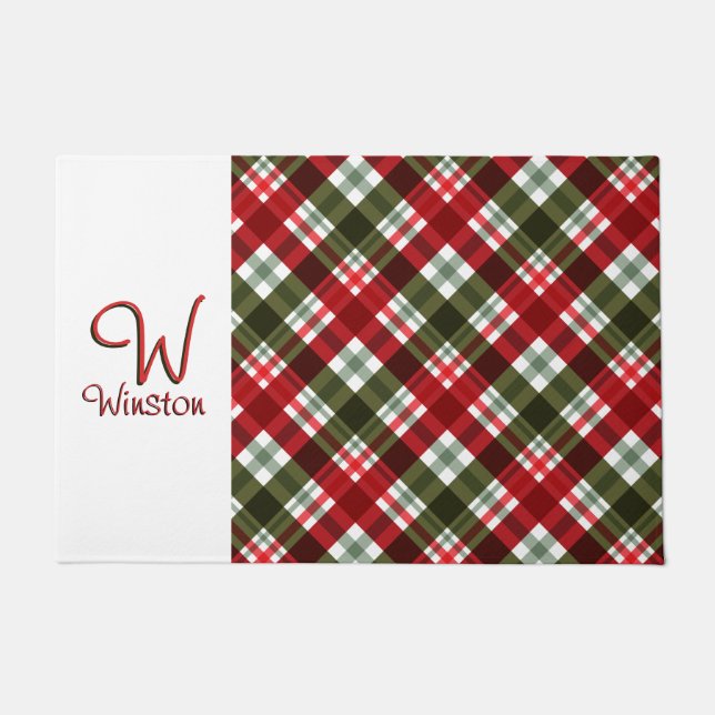 Royal Stewart Tartan Kariert Fußmatte (Vorderseite)