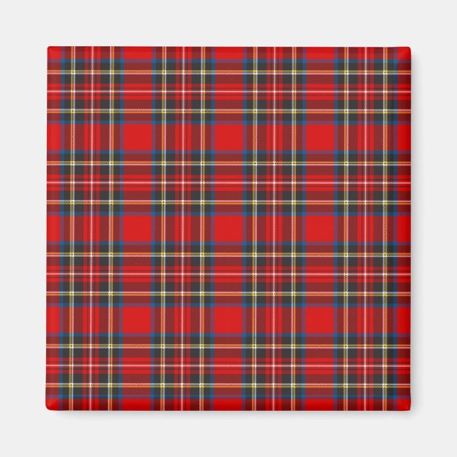 Royal Stewart Tartan Kariertes schottisches Muster Magnet (Vorne)