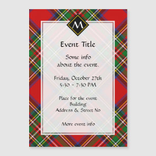 Royal Stewart Tartan Magnetkarte