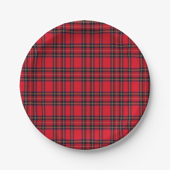 Royal Stewart Tartan Paper Tellers Pappteller (Vorderseite)