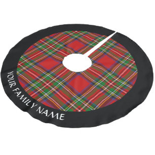 Royal Stewart Tartan Polyester Weihnachtsbaumdecke