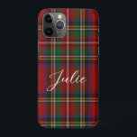 Royal Stewart Tartan Red Green Kariert Pattern Case-Mate iPhone Hülle<br><div class="desc">Traditionelles rotes und grünes Royal Stewart Tartan Muster</div>