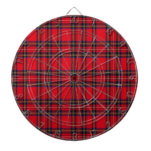 Royal Stewart tartan Red kariert Dartscheibe