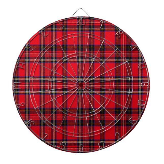 Royal Stewart tartan Red kariert Dartscheibe (vorne)