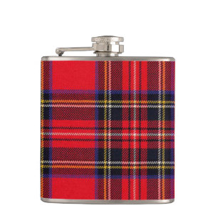 Royal Stewart tartan Red kariert Flachmann