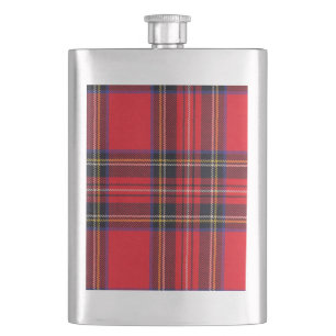 Royal Stewart tartan Red kariert Flachmann