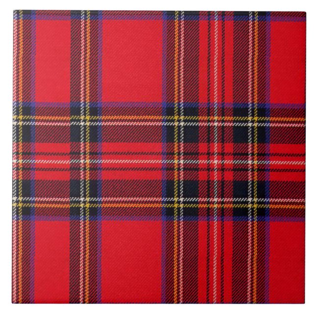 Royal Stewart tartan Red kariert Fliese (Vorderseite)
