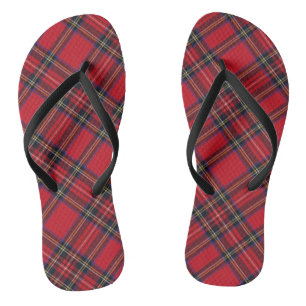 Royal Stewart tartan Red kariert Flip Flops