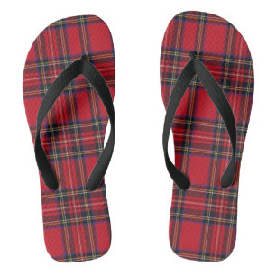 Royal Stewart tartan Red kariert Flip Flops