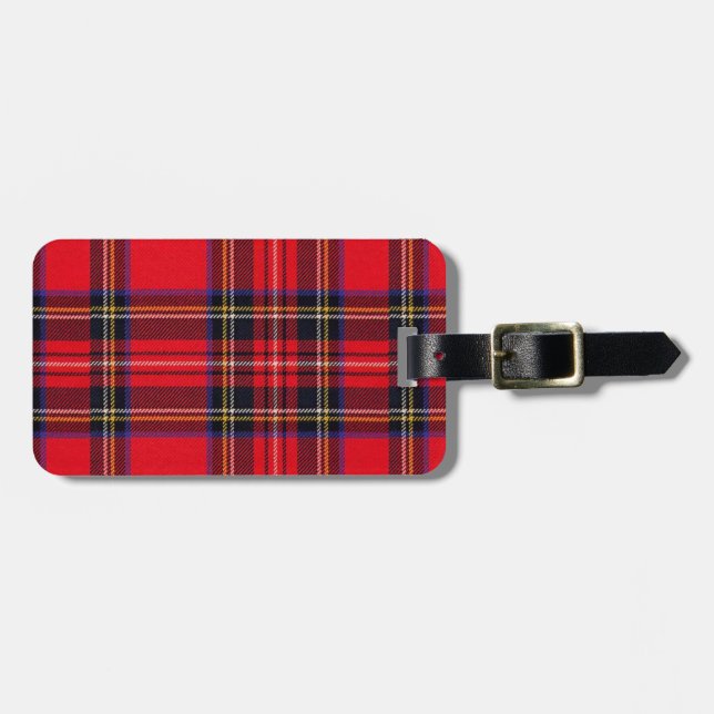 Royal Stewart tartan Red kariert Gepäckanhänger (Vorderseite horizontal)