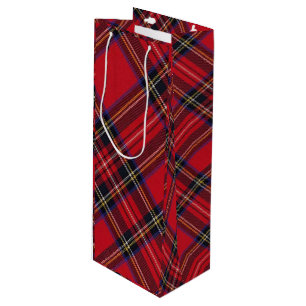 Royal Stewart tartan Red kariert Geschenktüte Für Weinflaschen