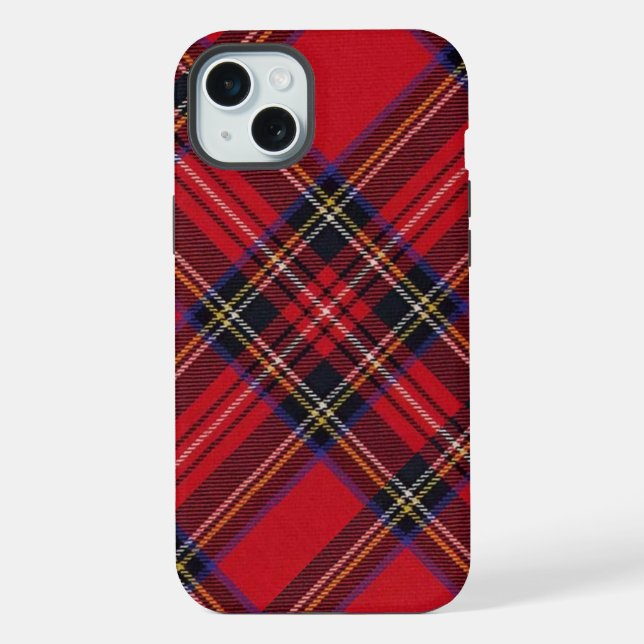 Royal Stewart tartan Red kariert iPhone Hülle (Rückseite)